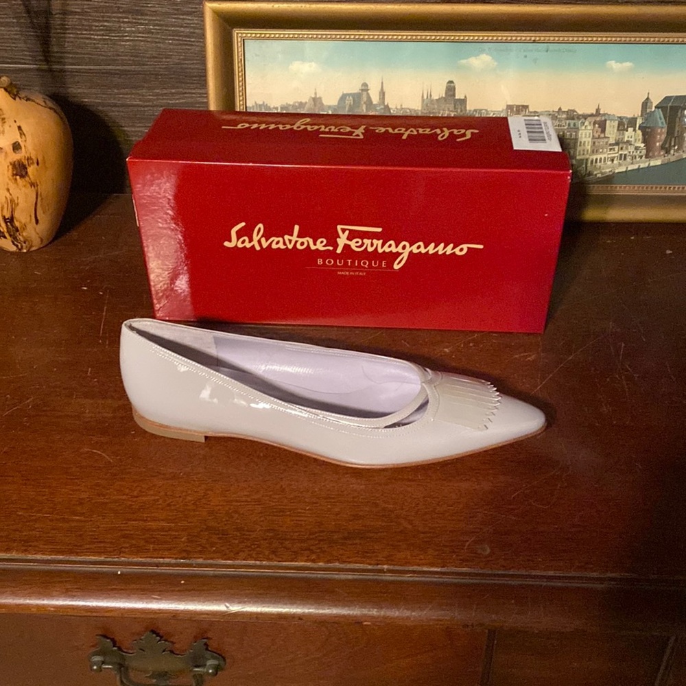 Salvatore Ferragamo, Farbara  flats, new inbox 9 1/2